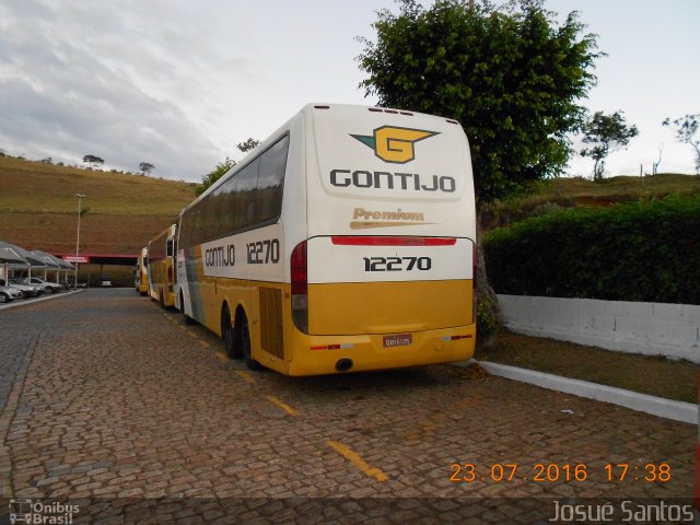 Empresa Gontijo de Transportes 12270 na cidade de João Monlevade, Minas Gerais, Brasil, por Josué Santos. ID da foto: 4348674.