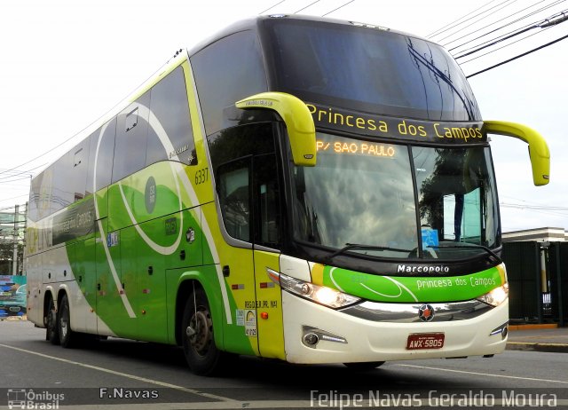 Expresso Princesa dos Campos 6337 na cidade de São Paulo, São Paulo, Brasil, por Felipe Navas Geraldo Moura . ID da foto: 4349997.