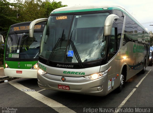 Viação Garcia 7206 na cidade de São Paulo, São Paulo, Brasil, por Felipe Navas Geraldo Moura . ID da foto: 4348691.