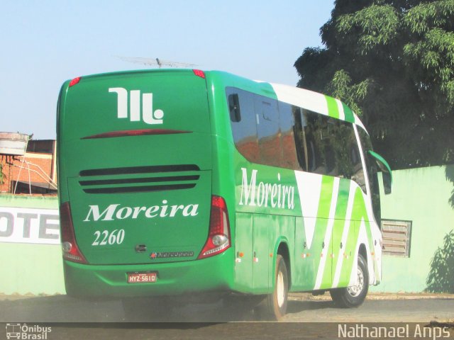 Empresa de Transportes e Turismo Moreira 2260 na cidade de Inhumas, Goiás, Brasil, por Nathanael de Jesus  Azevedo. Número da foto: #4349078.