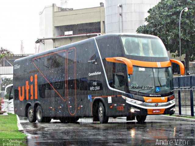 UTIL - União Transporte Interestadual de Luxo 11305 na cidade de Rio de Janeiro, Rio de Janeiro, Brasil, por André Vitor  Silva dos Santos. Número da foto: #4352577.