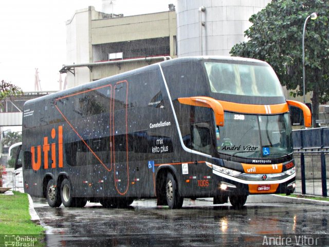 UTIL - União Transporte Interestadual de Luxo 11305 na cidade de Rio de Janeiro, Rio de Janeiro, Brasil, por André Vitor  Silva dos Santos. ID da foto: 4352577.