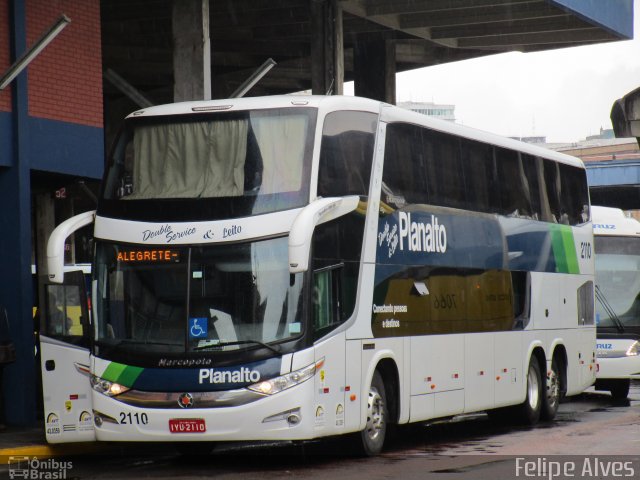 Planalto Transportes 2110 na cidade de Porto Alegre, Rio Grande do Sul, Brasil, por Felipe Alves. Número da foto: #4351450.