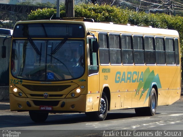 Viação Garcia 7429 na cidade de Londrina, Paraná, Brasil, por André Luiz Gomes de Souza. ID da foto: 4353461.