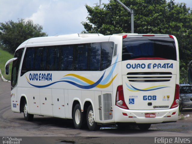 Viação Ouro e Prata 608 na cidade de São Leopoldo, Rio Grande do Sul, Brasil, por Felipe Alves. Número da foto: #4355887.