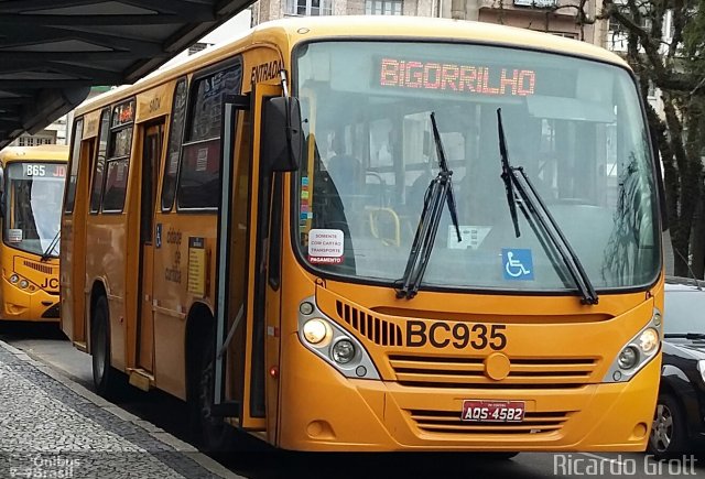 Transporte Coletivo Glória BC935 na cidade de Curitiba, Paraná, Brasil, por Ricardo Grott. ID da foto: 4354868.