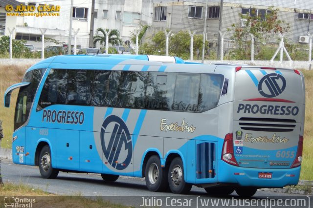 Auto Viação Progresso 6055 na cidade de Aracaju, Sergipe, Brasil, por Julio Cesar  Barbosa Martins. Número da foto: #4296324.