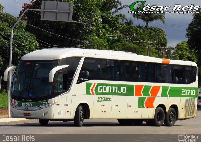 Empresa Gontijo de Transportes 21710 na cidade de Porto Seguro, Bahia, Brasil, por César Ônibus. Número da foto: #4297729.