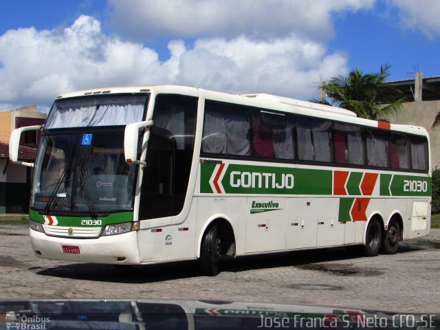Empresa Gontijo de Transportes 21030 na cidade de Itabaiana, Sergipe, Brasil, por José Franca S. Neto. Número da foto: #4297548.