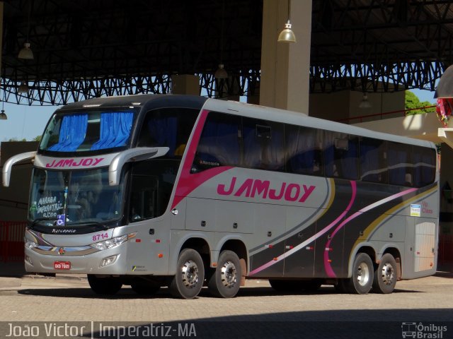 Viação Jam Joy 8714 na cidade de Imperatriz, Maranhão, Brasil, por João Victor. Número da foto: #4356890.