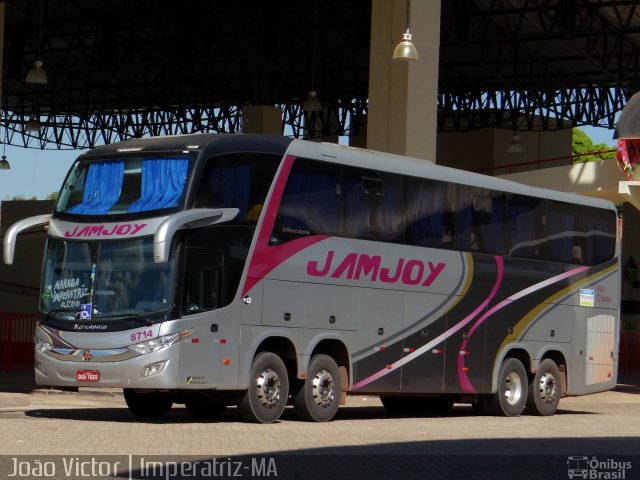 Viação Jam Joy 8714 na cidade de Imperatriz, Maranhão, Brasil, por João Victor. ID da foto: 4356890.