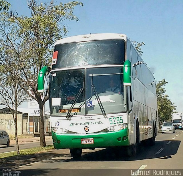 Empresa de Transportes Andorinha 5295 na cidade de Campo Grande, Mato Grosso do Sul, Brasil, por Gabriel Rodrigues. ID da foto: 4356909.