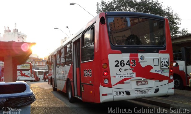Expresso CampiBus 2643 na cidade de Campinas, São Paulo, Brasil, por Matheus Gabriel dos Santos. Número da foto: #4356969.