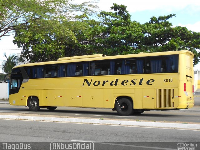 Viação Nordeste 8010 na cidade de Natal, Rio Grande do Norte, Brasil, por Tiago Gomes da Silva. Número da foto: #4356736.