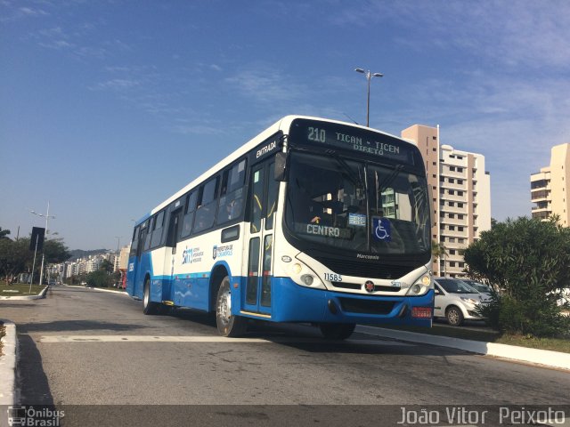 Canasvieiras Transportes 11585 na cidade de Florianópolis, Santa Catarina, Brasil, por João Vitor  Peixoto. Número da foto: #4357174.