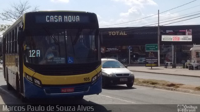 Trancid - Transporte Cidade de Divinópolis 105 na cidade de Divinópolis, Minas Gerais, Brasil, por Marcos Paulo de Souza Alves. Número da foto: #4360584.