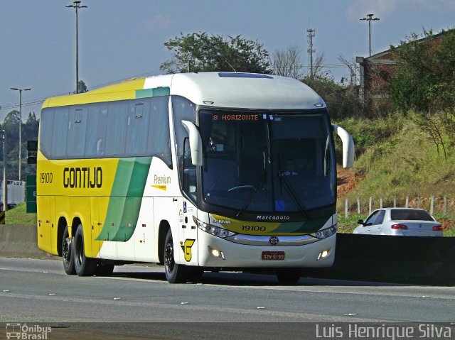 Empresa Gontijo de Transportes 19100 na cidade de Três Corações, Minas Gerais, Brasil, por Luis Henrique Silva. ID da foto: 4360323.