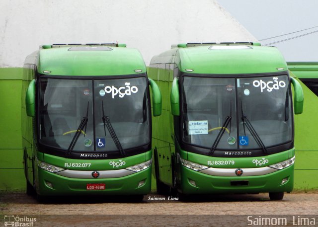 Opção Fretamento e Turismo RJ632.079 na cidade de Campos dos Goytacazes, Rio de Janeiro, Brasil, por Saimom  Lima. ID da foto: 4358700.