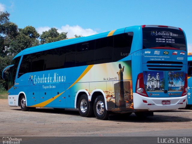 Estrela de Minas Viagens e Turismo 40000 na cidade de Lagoa Dourada, Minas Gerais, Brasil, por Lucas Leite. Número da foto: #4360532.