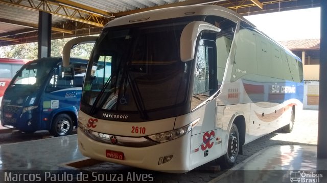 Viação São Cristóvão 2610 na cidade de Divinópolis, Minas Gerais, Brasil, por Marcos Paulo de Souza Alves. Número da foto: #4358942.