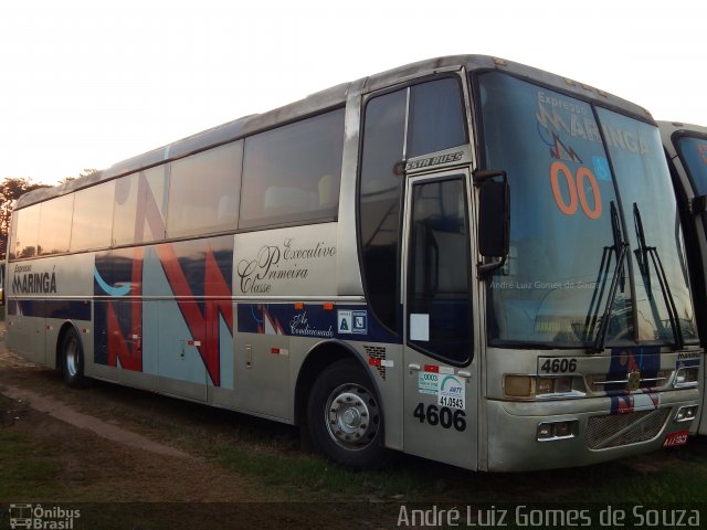 Expresso Maringá 4606 na cidade de Londrina, Paraná, Brasil, por André Luiz Gomes de Souza. ID da foto: 4359451.