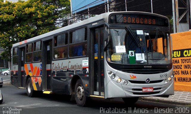 Rápido Campinas 8898 na cidade de Sorocaba, São Paulo, Brasil, por Cristiano Soares da Silva. ID da foto: 4298583.