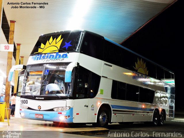 Nilsinho Turismo 1800 na cidade de João Monlevade, Minas Gerais, Brasil, por Antonio Carlos Fernandes. ID da foto: 4298930.