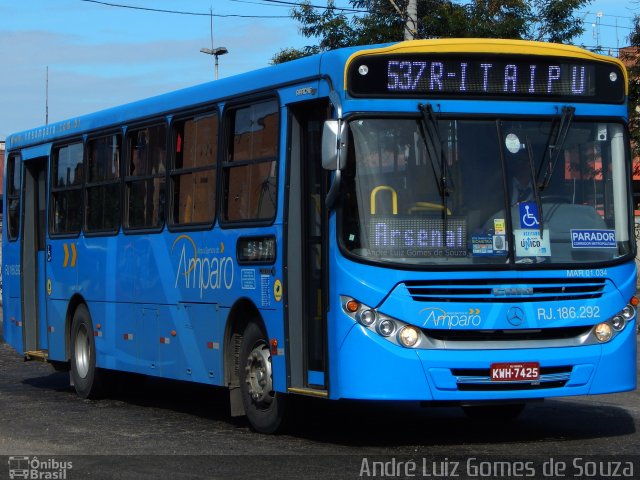 Viação Nossa Senhora do Amparo RJ 186.292 na cidade de Niterói, Rio de Janeiro, Brasil, por André Luiz Gomes de Souza. Número da foto: #4301896.