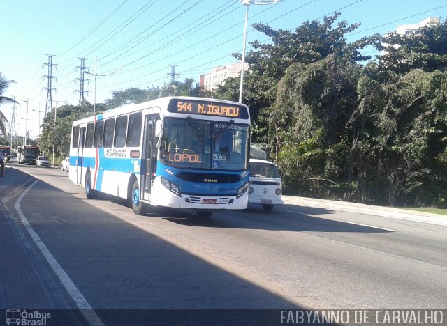 Viação Nossa Senhora da Penha RJ 188.033 na cidade de Nova Iguaçu, Rio de Janeiro, Brasil, por Fabiano Magalhaes. ID da foto: 4300845.