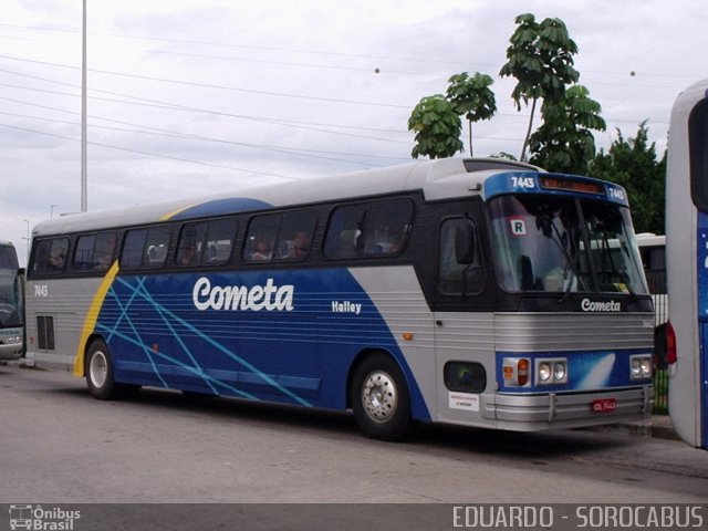 Viação Cometa 7443 na cidade de São Paulo, São Paulo, Brasil, por EDUARDO - SOROCABUS. ID da foto: 4300001.