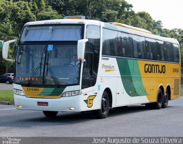 Empresa Gontijo de Transportes 12480 na cidade de Barra do Piraí, Rio de Janeiro, Brasil, por José Augusto de Souza Oliveira. Número da foto: #4301520.