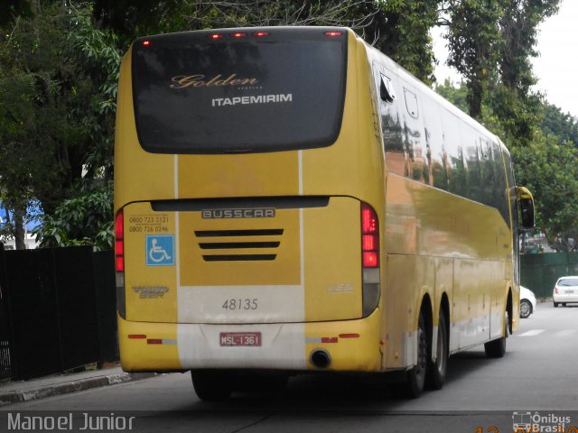 Viação Itapemirim 48135 na cidade de São Paulo, São Paulo, Brasil, por Manoel Junior. ID da foto: 4303018.