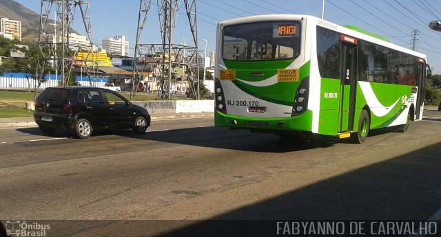 Viação São José RJ 200.170 na cidade de Nova Iguaçu, Rio de Janeiro, Brasil, por Fabiano Magalhaes. Número da foto: #4303426.