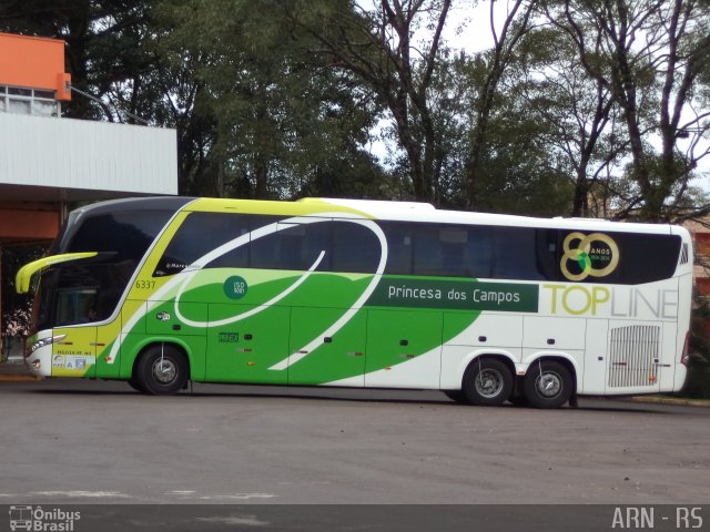 Expresso Princesa dos Campos 6337 na cidade de Francisco Beltrão, Paraná, Brasil, por Alexandre Rodrigo. ID da foto: 4302716.