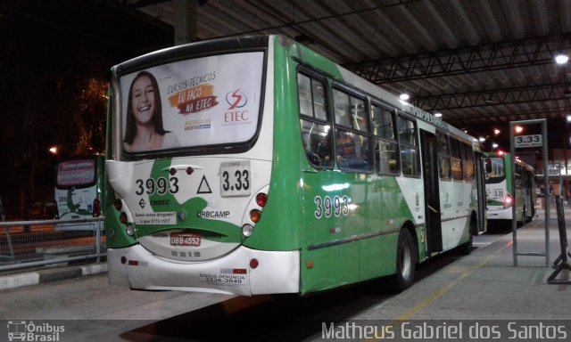 VB Transportes e Turismo 3993 na cidade de Campinas, São Paulo, Brasil, por Matheus Gabriel dos Santos. Número da foto: #4302240.