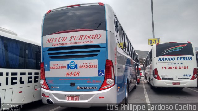 Mitur Turismo e Transportadora Turística 8448 na cidade de Aparecida, São Paulo, Brasil, por Luis Philippe Cardoso Coelho. ID da foto: 4303661.