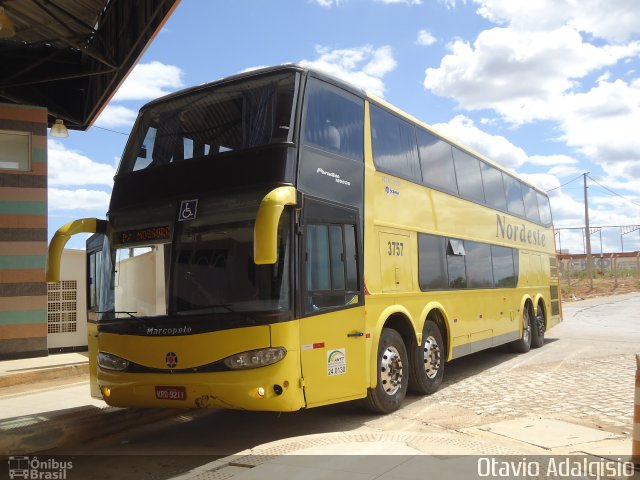 Viação Nordeste 3757 na cidade de Mossoró, Rio Grande do Norte, Brasil, por Otavio Adalgisio. Número da foto: #4303224.