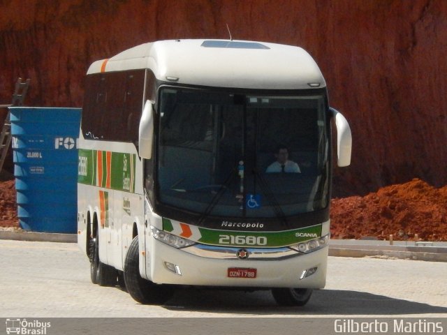 Cia. São Geraldo de Viação 21680 na cidade de Guarapari, Espírito Santo, Brasil, por Gilberto Martins. Número da foto: #4304434.