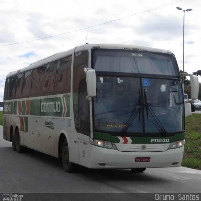 Empresa Gontijo de Transportes 20240 na cidade de Belo Horizonte, Minas Gerais, Brasil, por Bruno Santos. ID da foto: 4302529.