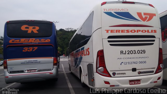 Viação Teresópolis RJ 203.029 na cidade de Aparecida, São Paulo, Brasil, por Luis Philippe Cardoso Coelho. Número da foto: #4302298.