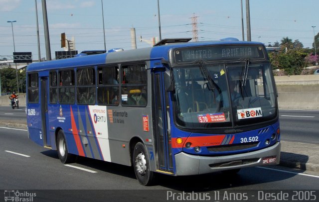 Empresa de Ônibus Vila Galvão 30.502 na cidade de São Paulo, São Paulo, Brasil, por Cristiano Soares da Silva. Número da foto: #4305308.