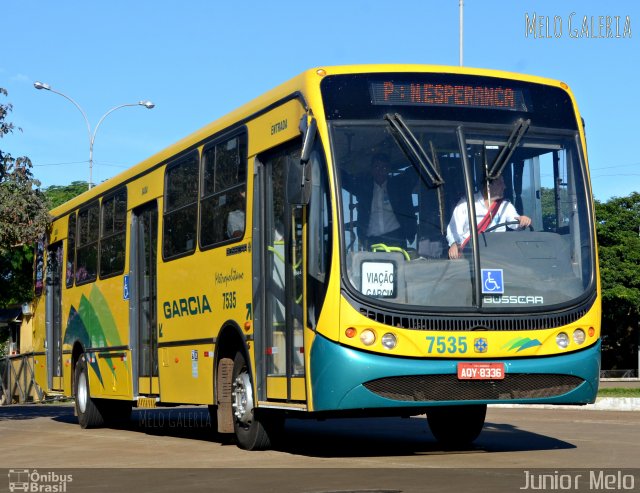 Viação Garcia 7535 na cidade de Maringá, Paraná, Brasil, por José Melo. ID da foto: 4308419.