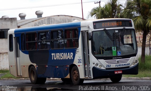 Turismar Transporte e Turismo 282 na cidade de Ourinhos, São Paulo, Brasil, por Cristiano Soares da Silva. ID da foto: 4307584.