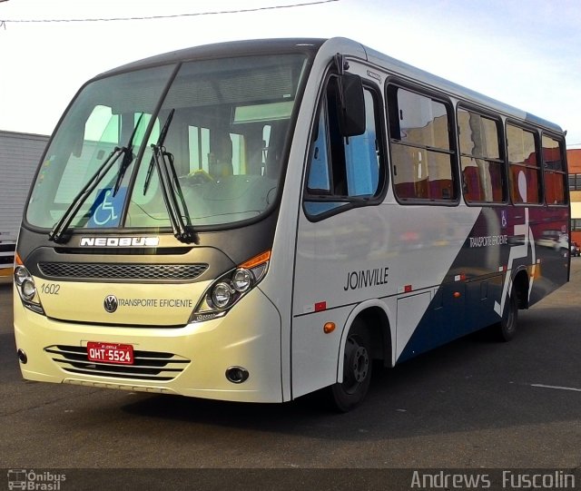 Transtusa - Transporte e Turismo Santo Antônio 1602 na cidade de Joinville, Santa Catarina, Brasil, por Andrews  Fuscolin. ID da foto: 4308293.