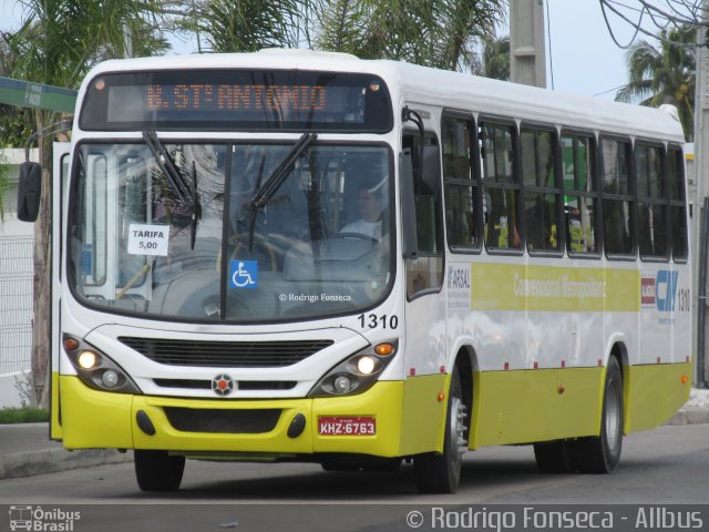 CM Transporte e Turismo 1310 na cidade de Maceió, Alagoas, Brasil, por Rodrigo Fonseca. Número da foto: #4309532.