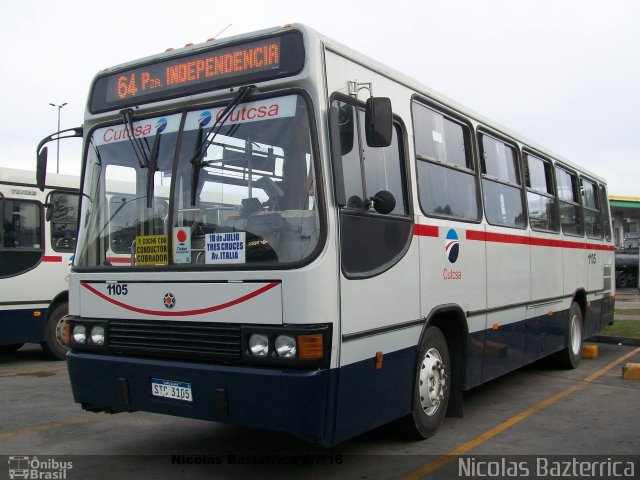 CUTCSA - Companhia Uruguaia de Transporte Coletivo 1105 na cidade de Jucás, Ceará, Brasil, por Maximiliano Priggione  Maximilianopriggione. Número da foto: #4309255.