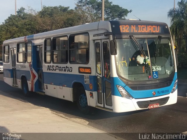 Viação Nossa Senhora da Penha RJ 188.055 na cidade de Rio de Janeiro, Rio de Janeiro, Brasil, por Luiz Felipe  de Mendonça Nascimento. Número da foto: #4308946.