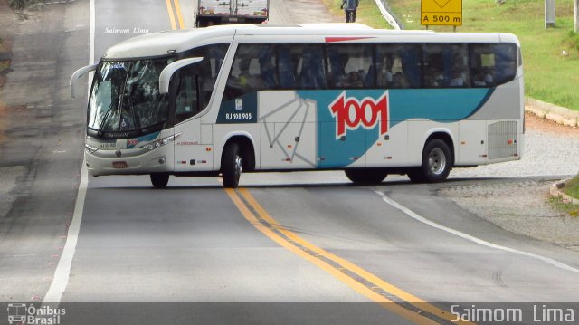 Auto Viação 1001 RJ 108.905 na cidade de Campos dos Goytacazes, Rio de Janeiro, Brasil, por Saimom  Lima. Número da foto: #4362538.
