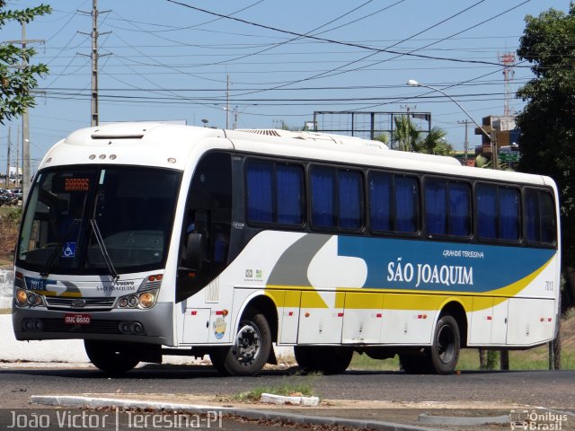 Viação São Joaquim 7013 na cidade de Teresina, Piauí, Brasil, por João Victor. ID da foto: 4362992.