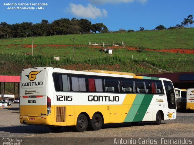 Empresa Gontijo de Transportes 12115 na cidade de João Monlevade, Minas Gerais, Brasil, por Antonio Carlos Fernandes. ID da foto: 4361446.